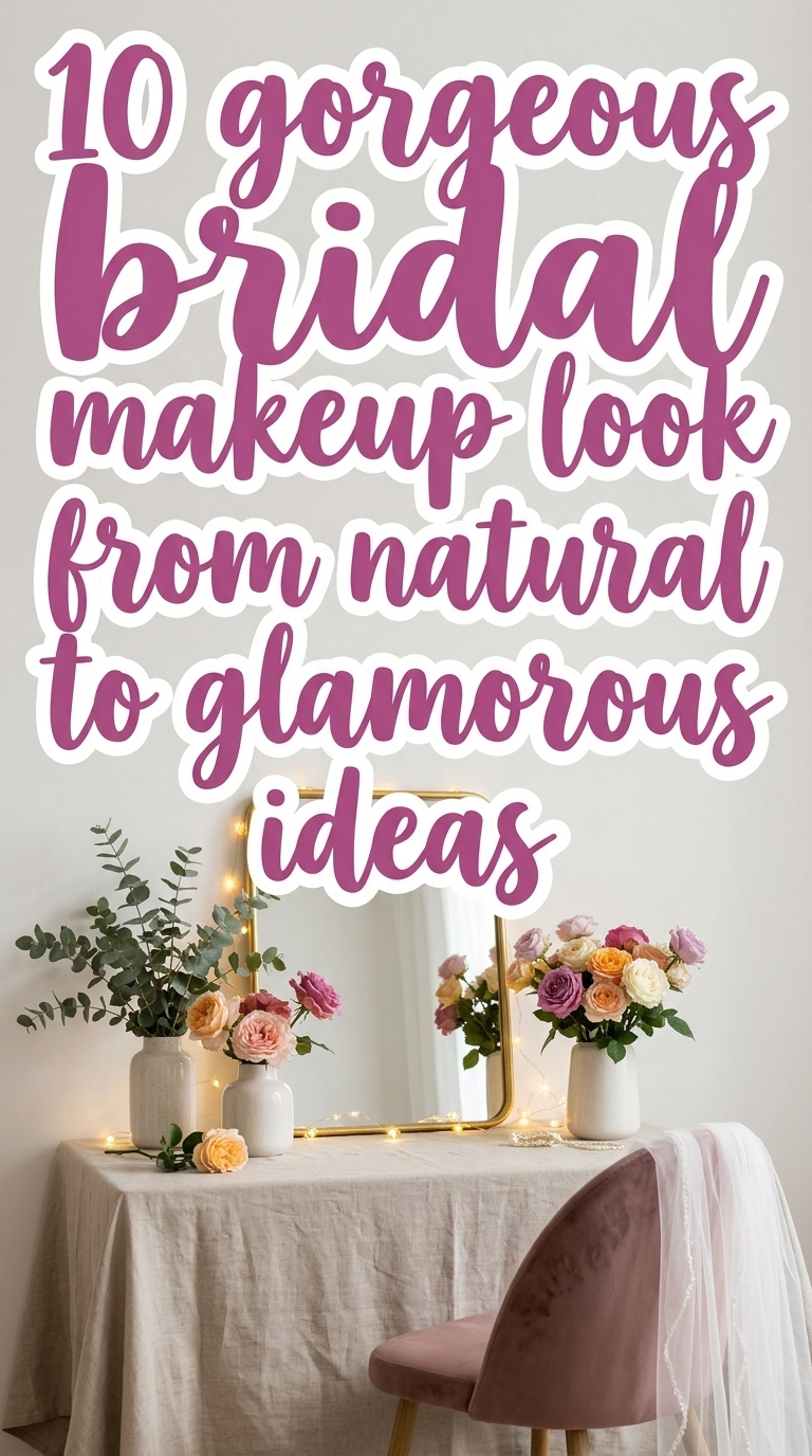 10 gorgeous bridal makeup look from natural to glamorous ideas