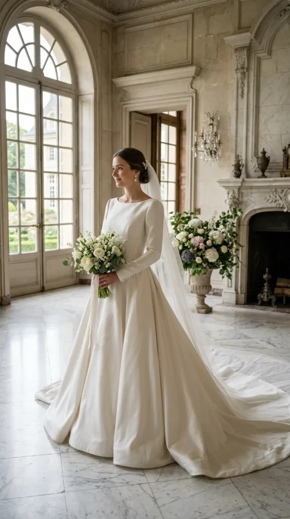 Basque Waist Bridal Gown
