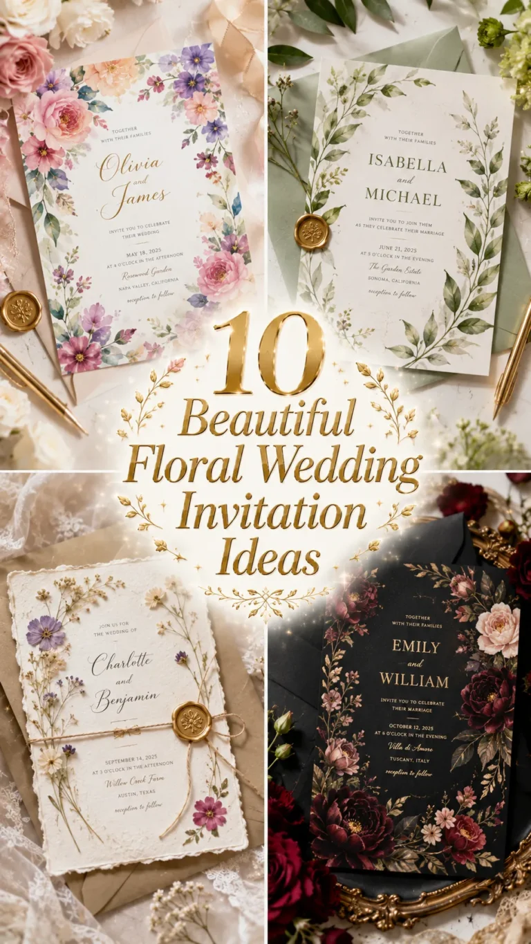 Beautiful Floral Wedding Invitation Ideas for Every Wedding Theme