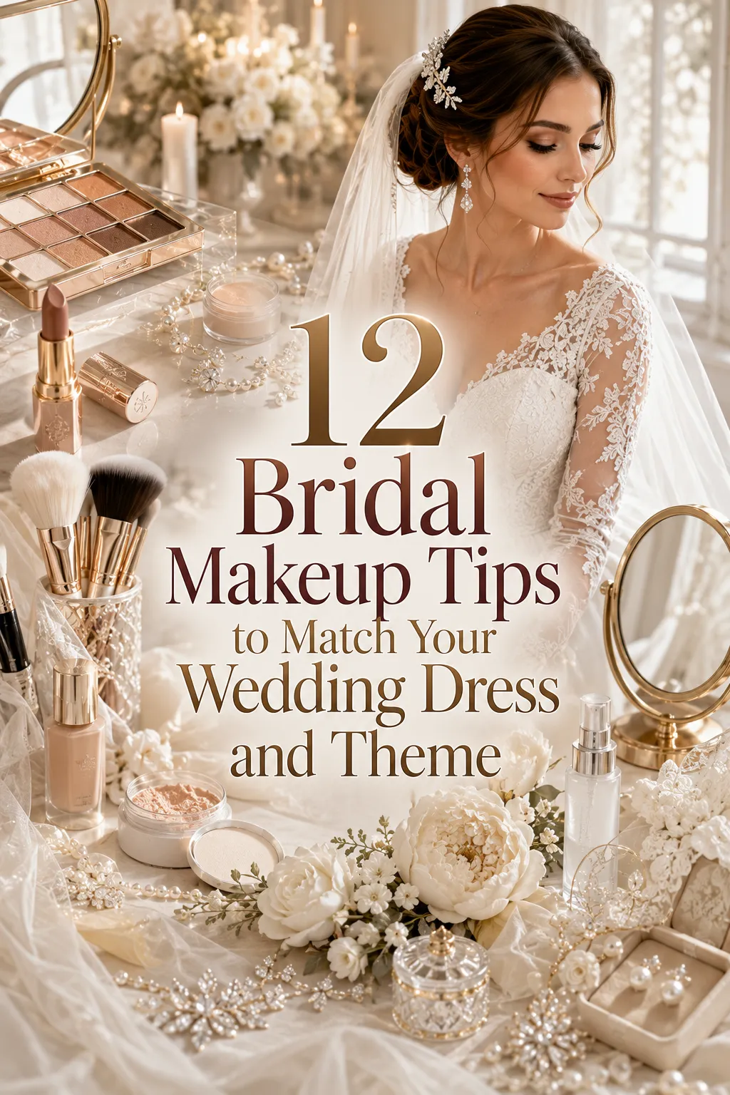 Bridal Makeup Tips to Match Your Wedding Dress and Theme