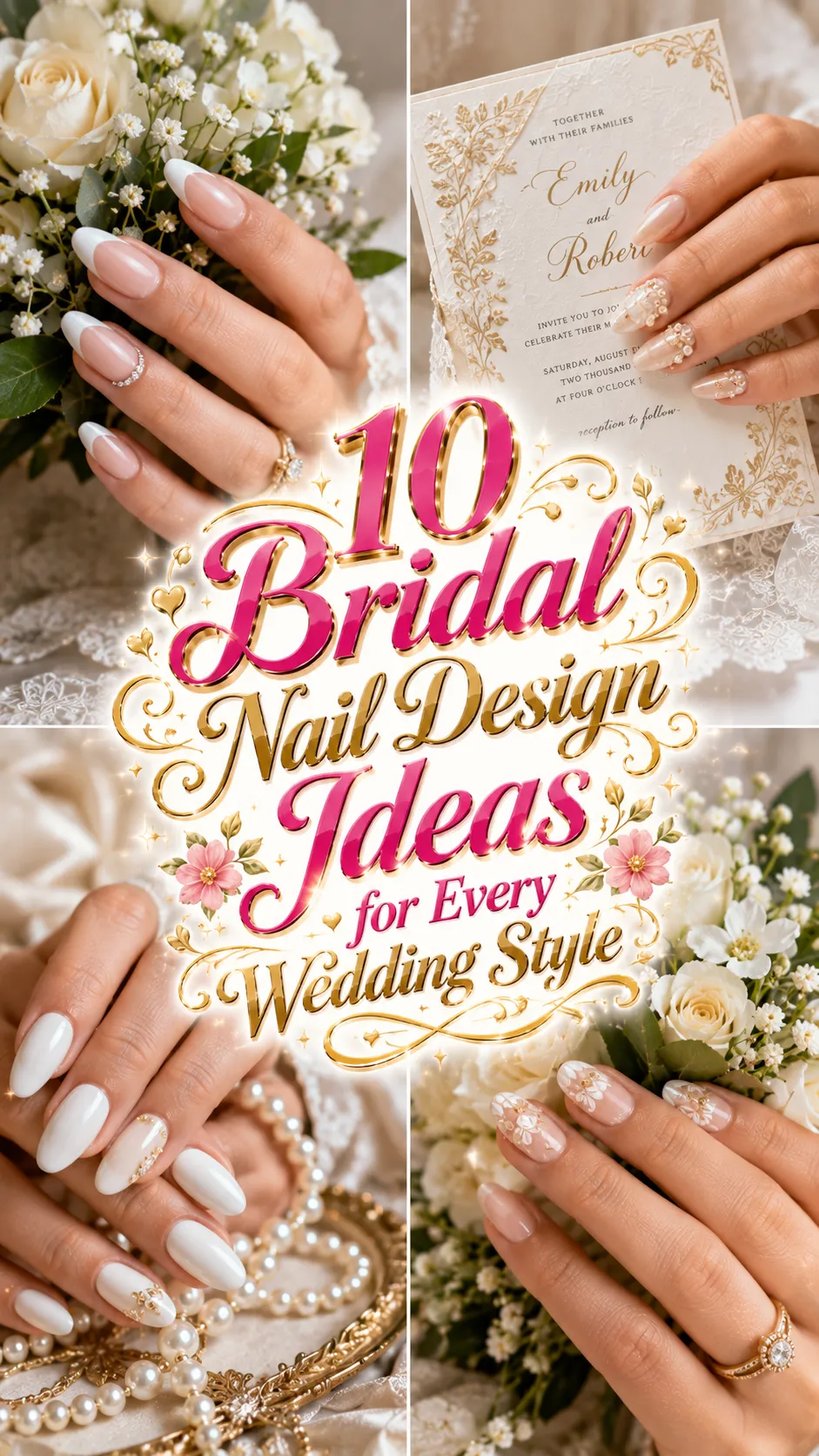 Bridal Nail Design Ideas for Every Wedding Style
