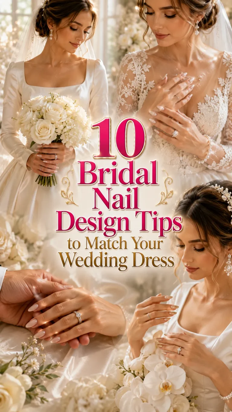 Bridal Nail Design Tips to Match Your Wedding Dress