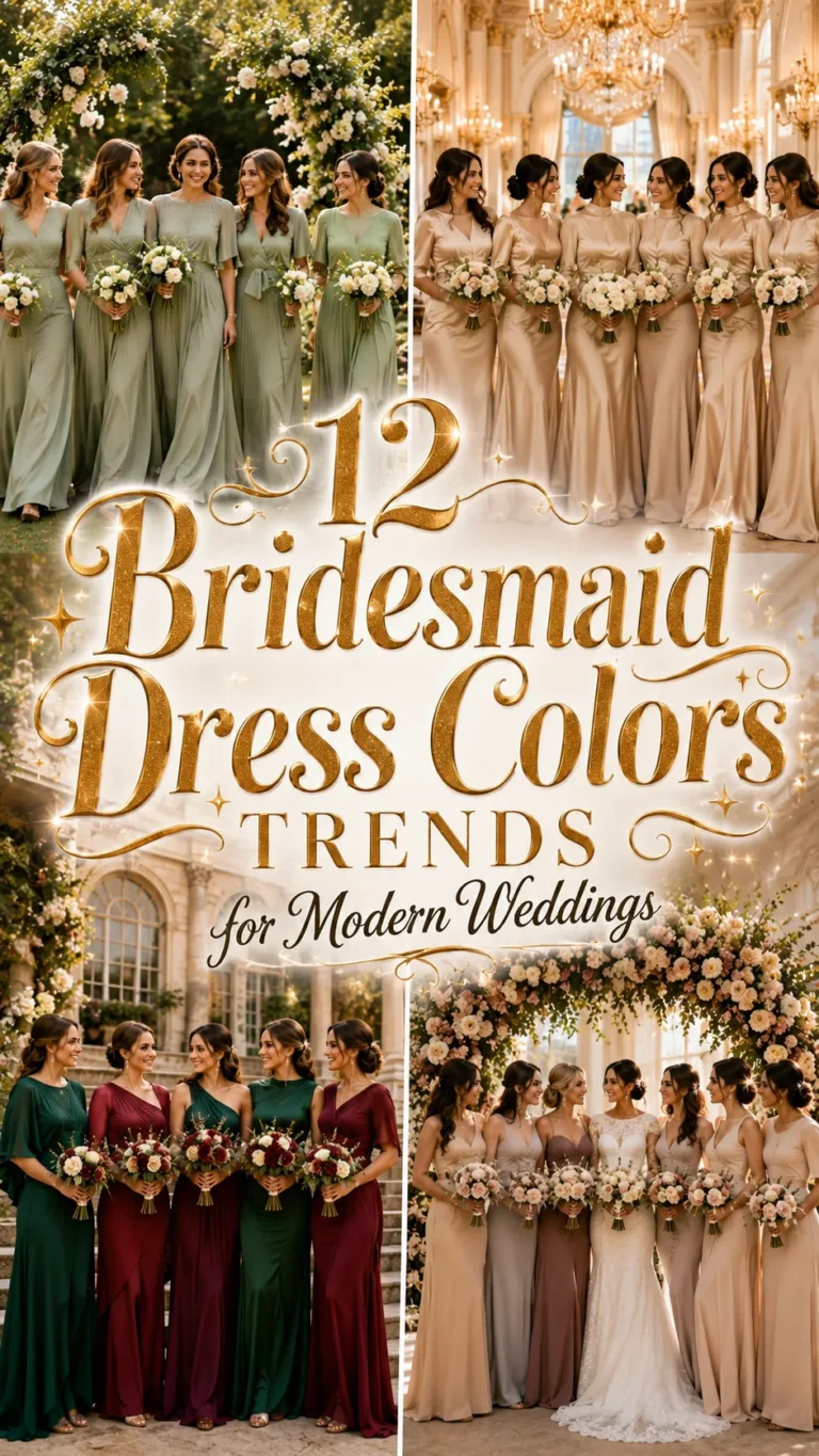 Bridesmaid Dress Color Trends for Modern Weddings
