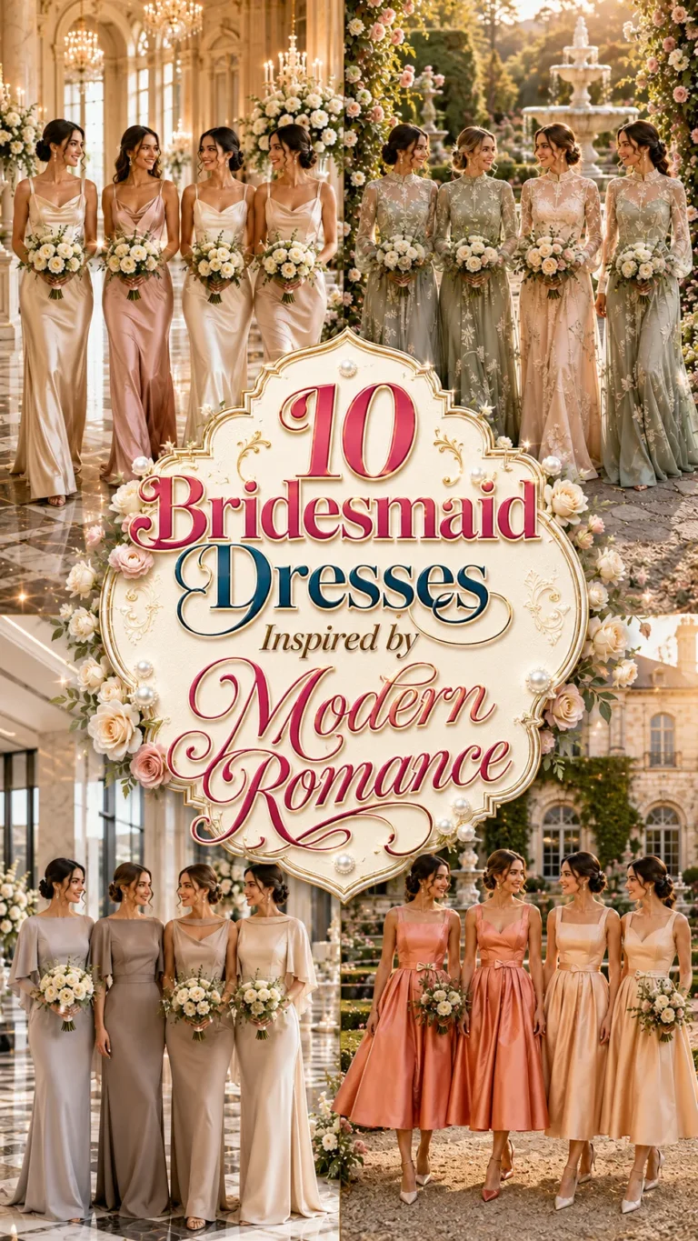 Bridesmaid Dresses Inspired by Modern Romance