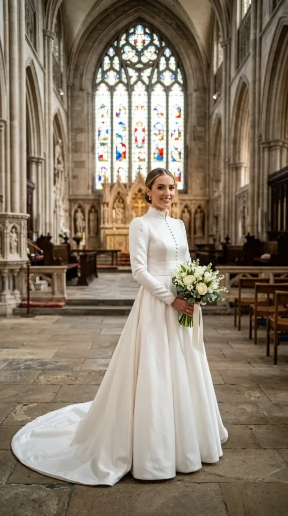 Chic High-Neck Bridal Styles
