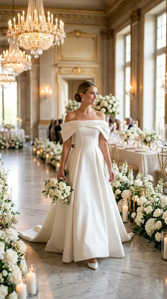 Chic Off-the-Shoulder Gown