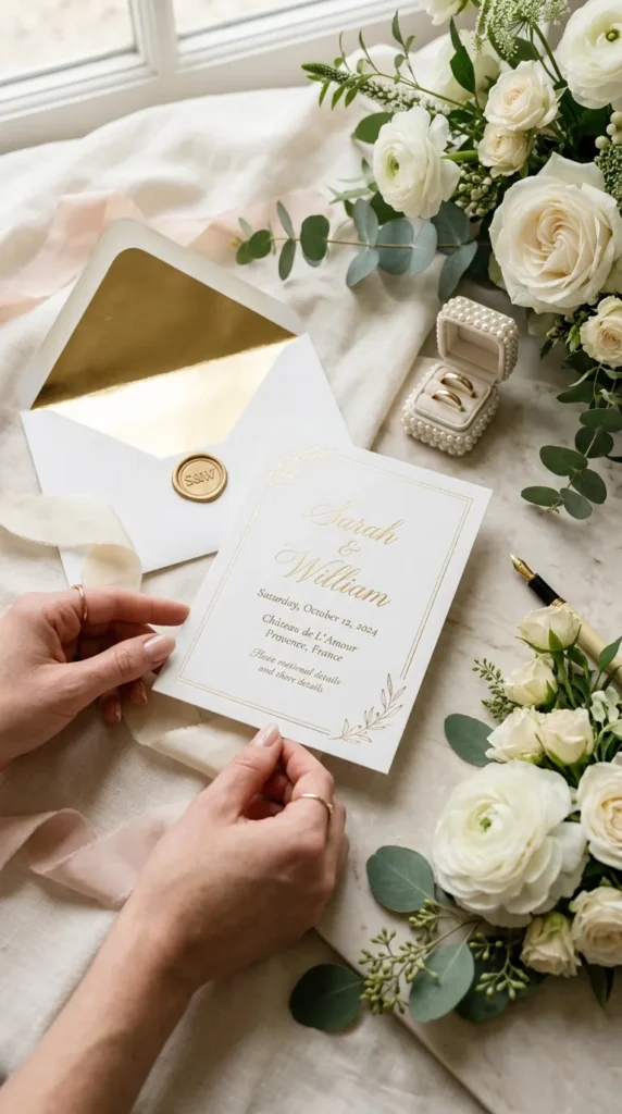 Choose a Classic White and Gold Design