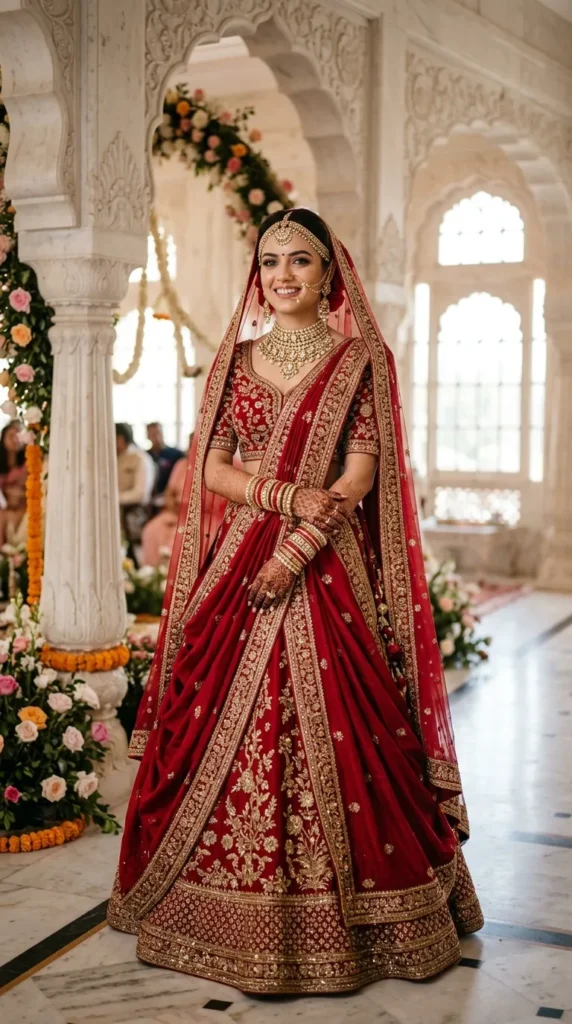Classic Red Bridal Lehenga