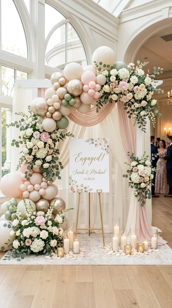 Create a Stunning Balloon and Floral Backdrop