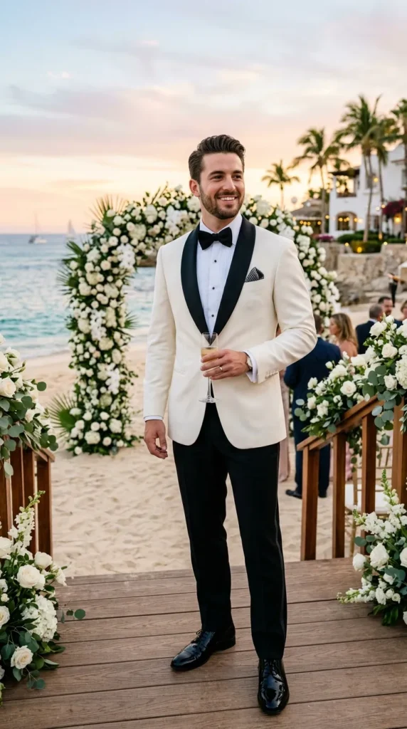 Crisp Ivory Dinner Jacket
