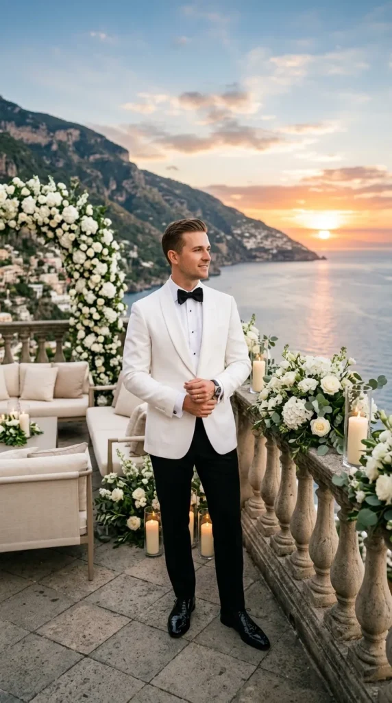 Crisp White Dinner Jacket