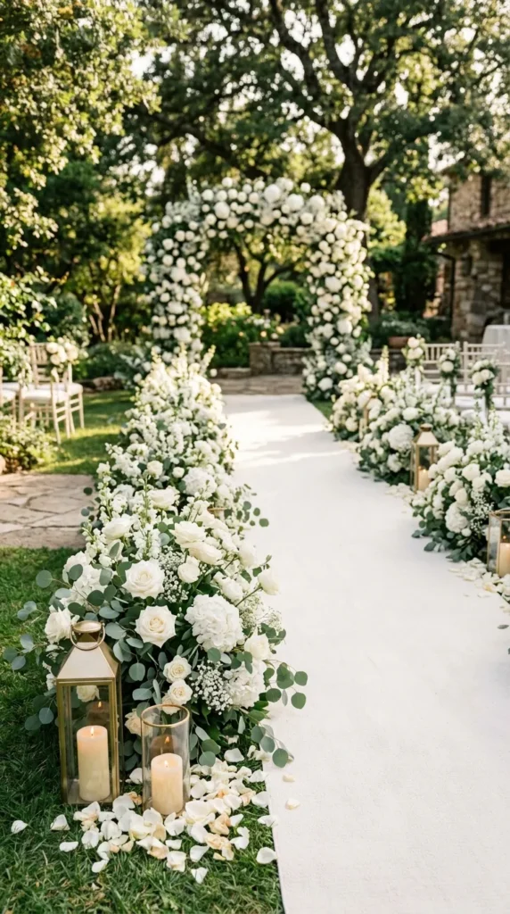 Decorate the Aisle with Flowers