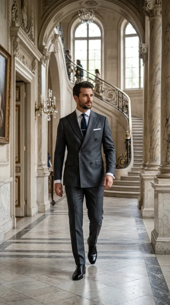 Double-Breasted Tailored Suit