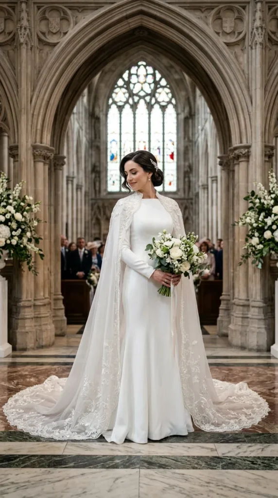 Dramatic Bridal Cape