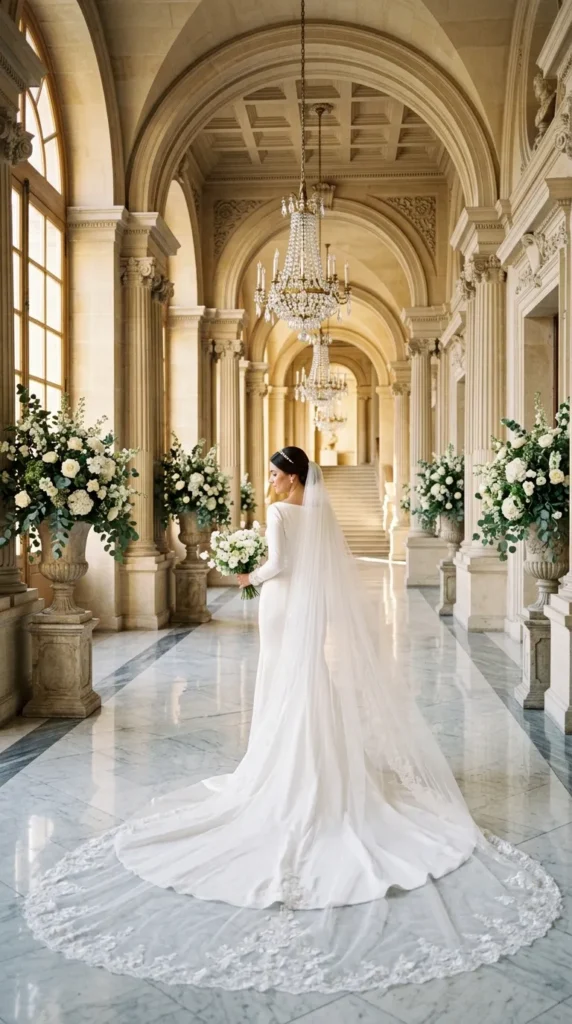 Dramatic Cathedral-Length Veils