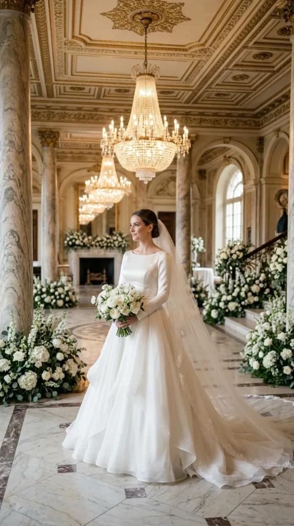Elegant Basque Waist Silhouette