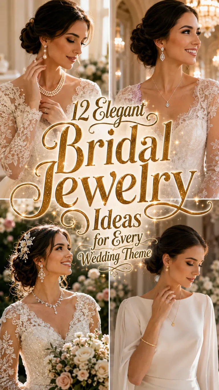 Elegant Bridal Jewelry Ideas for Every Wedding Theme