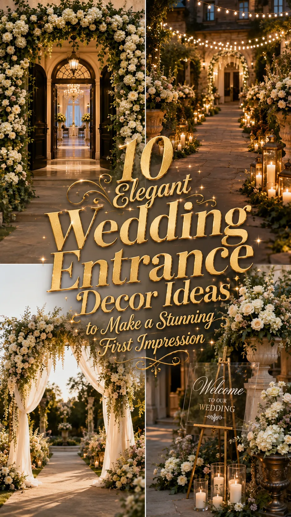 Elegant Wedding Entrance Decor Ideas to Make a Stunning First Impression