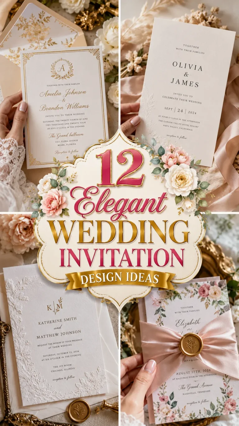 Elegant Wedding Invitation Design Ideas