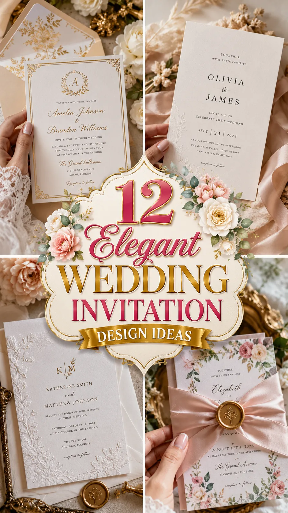 Elegant Wedding Invitation Design Ideas