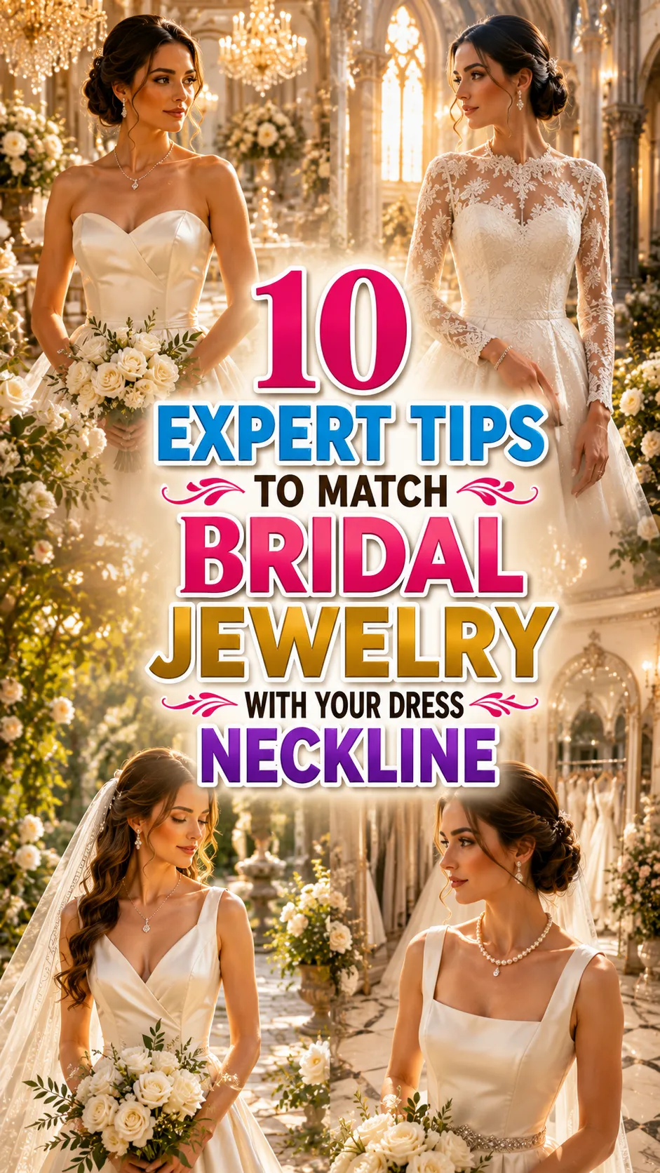 Expert Tips to Match Bridal Jewelry with Your Dress Neckline