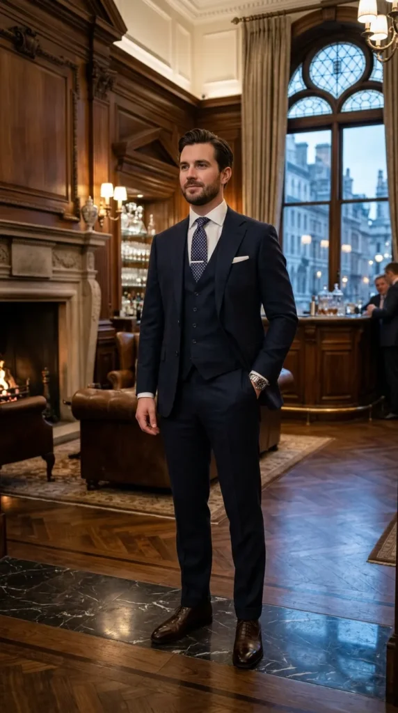 Fine Wool Suit for Year-Round Elegance