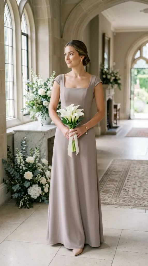 Floor-Length Dresses with Minimal Styling