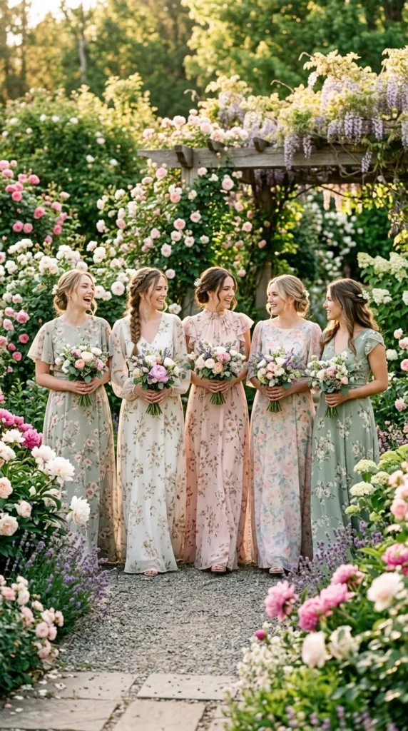 Floral Bridesmaid Dresses