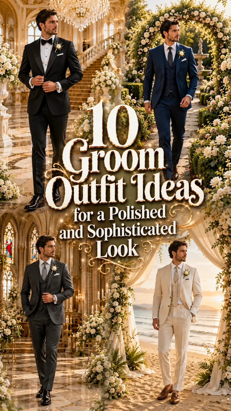 Groom Outfit Ideas for a Polished and Sophisticated Look