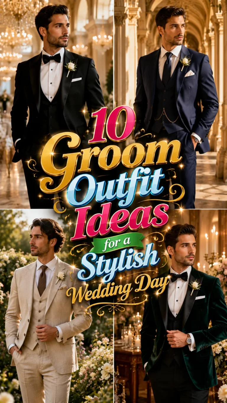 Groom Outfit Ideas for a Stylish Wedding Day