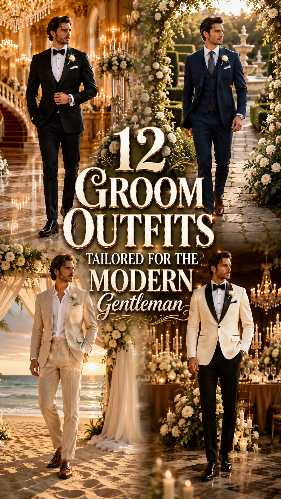 Groom Outfits Tailored for the Modern Gentleman