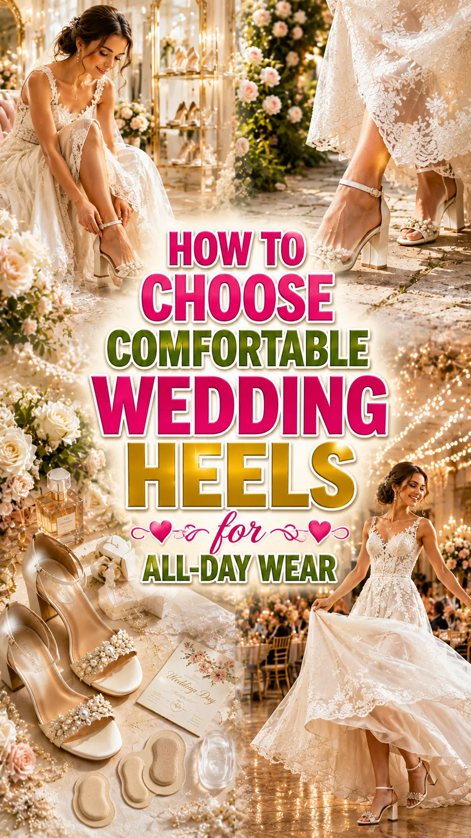 How to Choose Comfortable Wedding Heels for All-Day Wear
