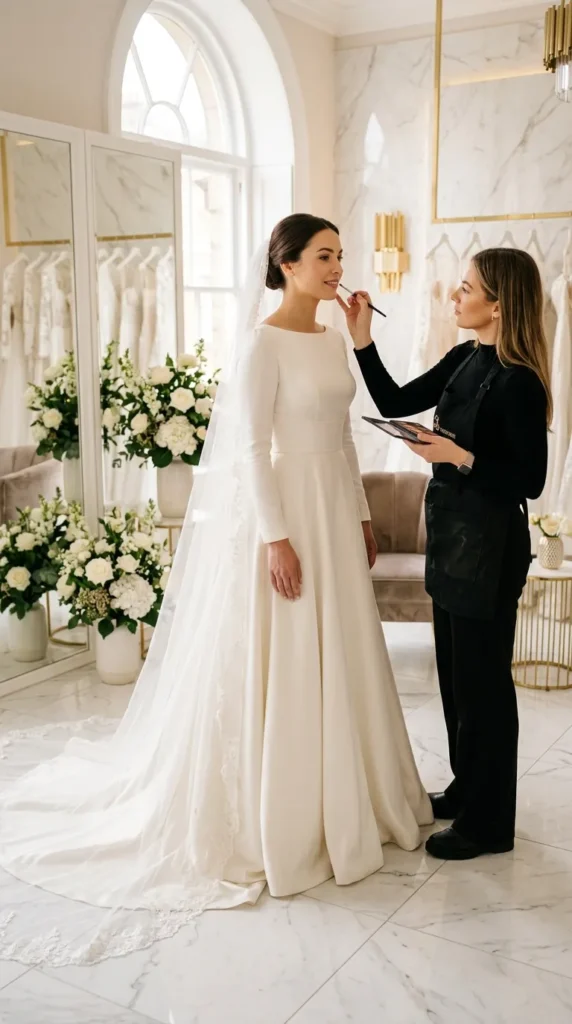 Let Your Wedding Dress Guide Your Makeup