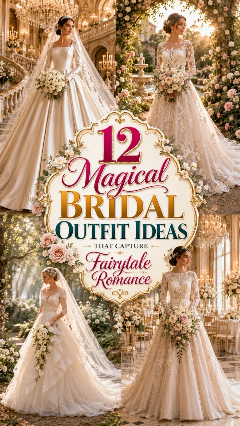 Magical Bridal Outfit Ideas That Capture Fairytale Romance