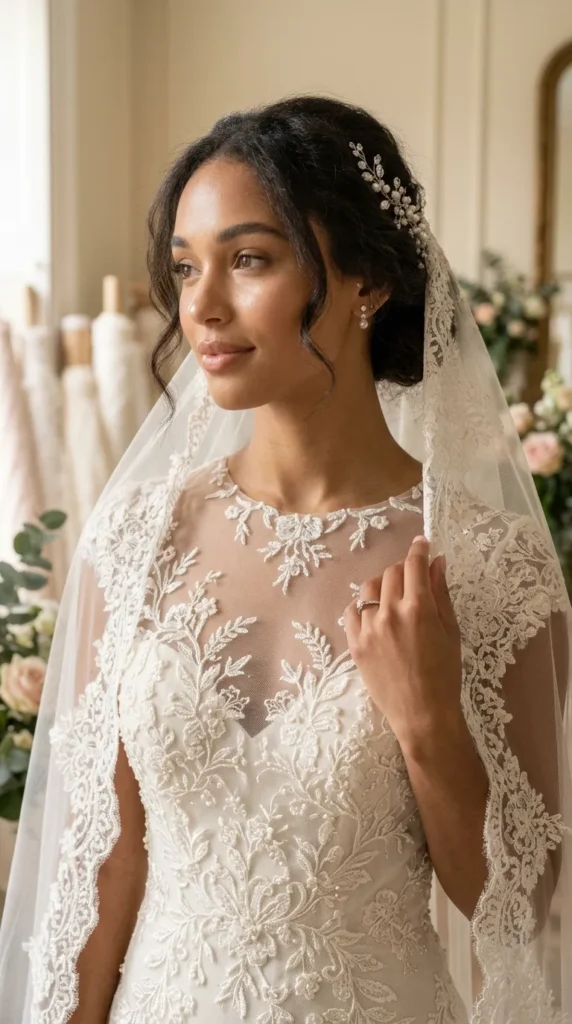 Match the Veil to Your Dress Details