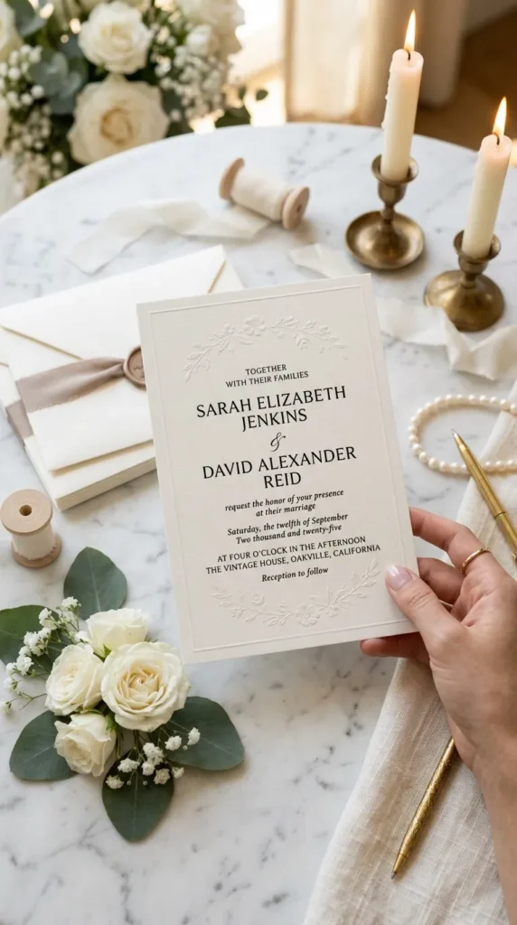 Matte Finish Invitations
