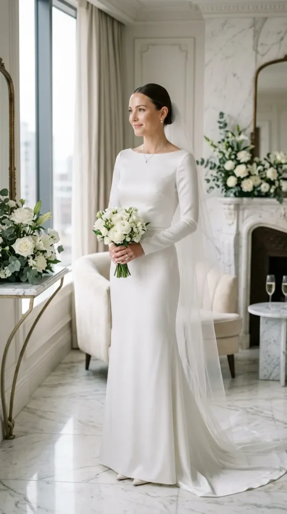 Minimalist Single-Tier Veil