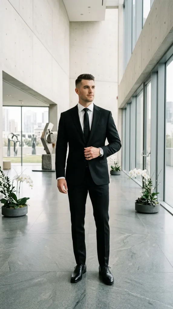 Modern Tailoring with Clean Lines