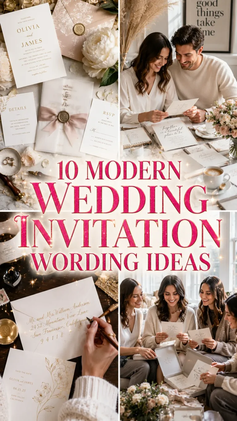 Modern Wedding Invitation Wording Ideas to Impress Your Guests