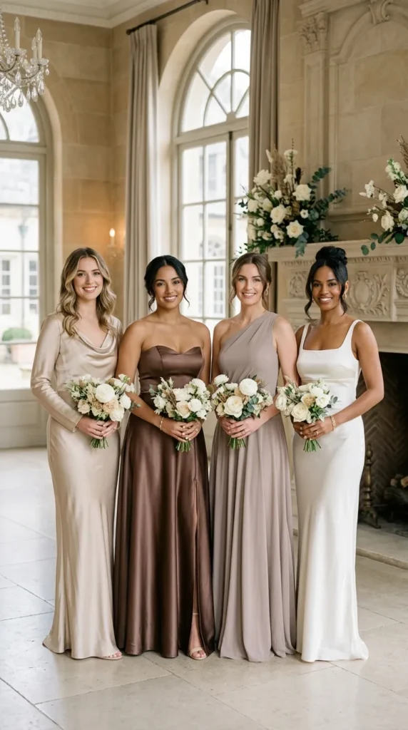 Monochrome Bridal Party Styling