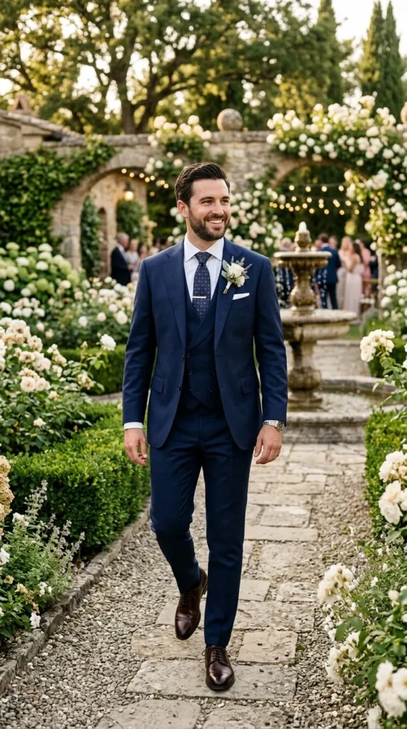 Navy Blue Suit for Modern Sophistication