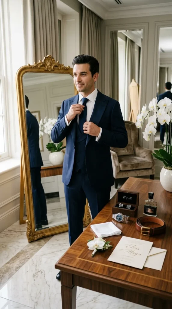 Neutral Accessories That Complement the Suit