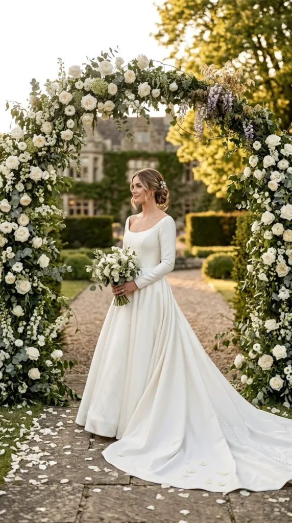 Off-the-Shoulder Wedding Dress
