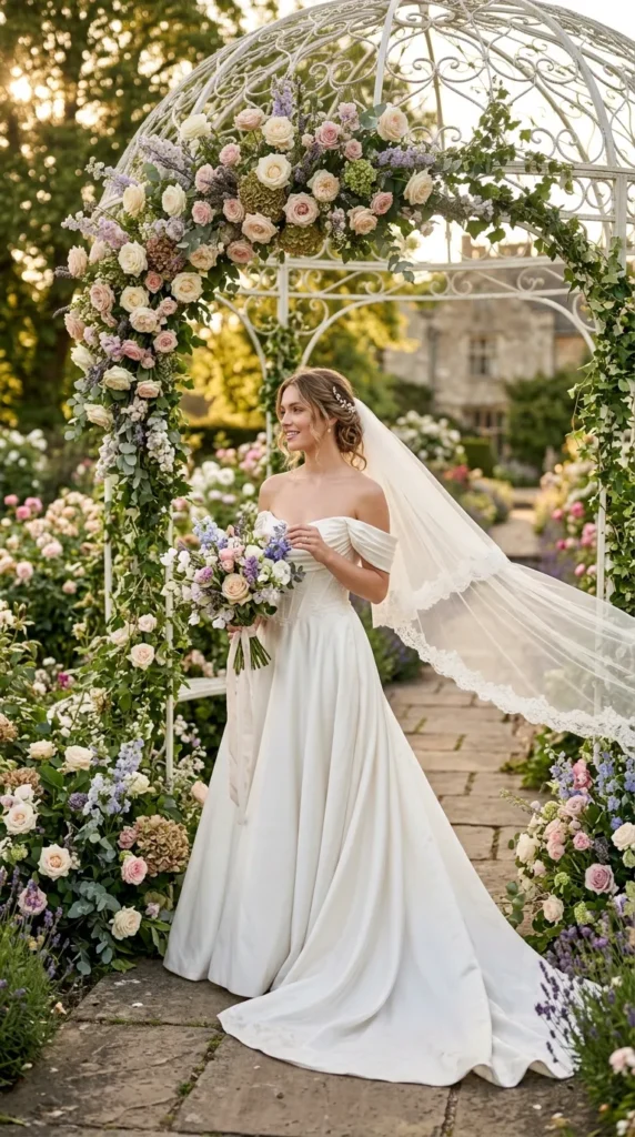 Off-the-Shoulder Wedding Dress