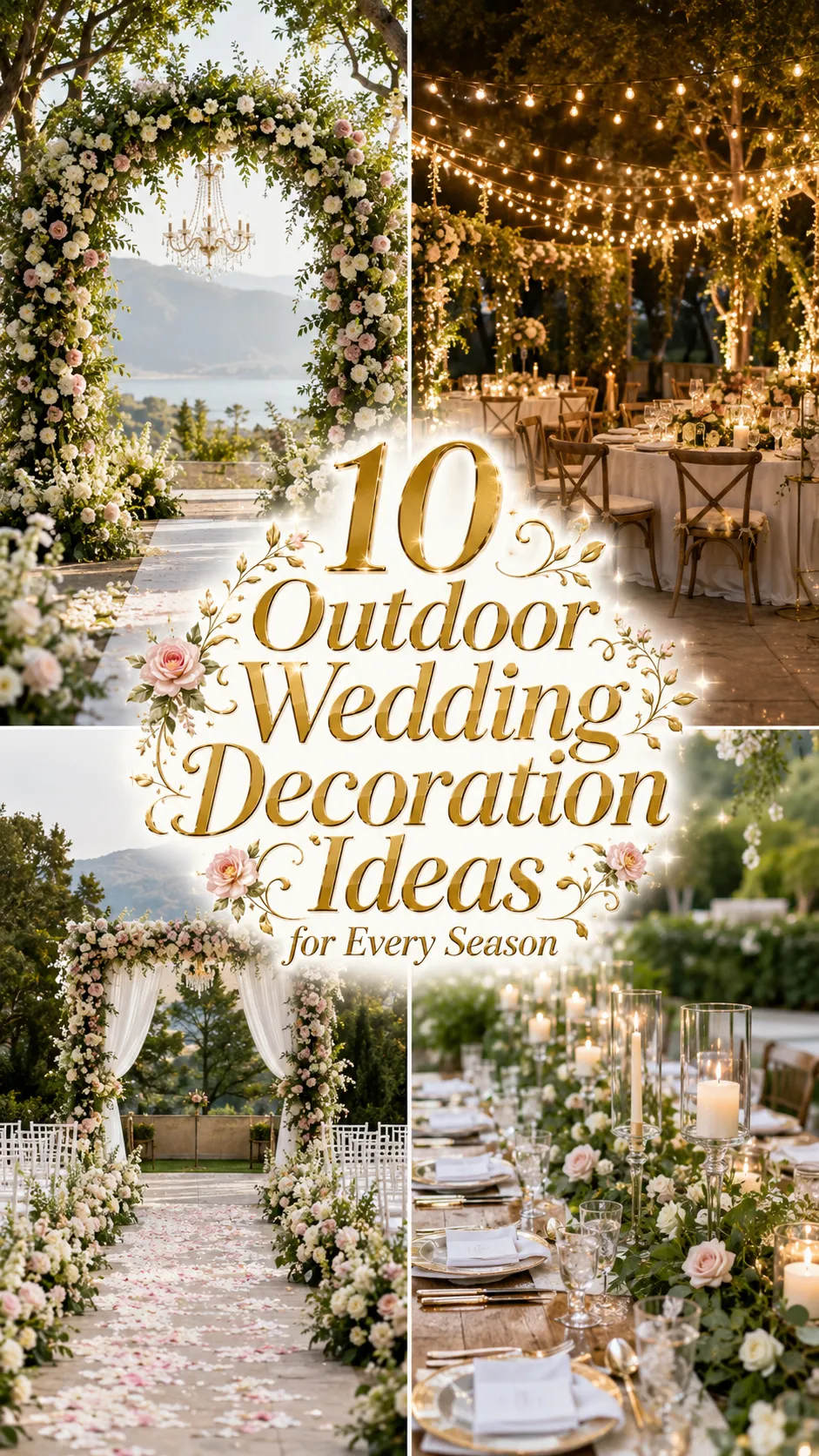 Outdoor Wedding Decoration Ideas for Every Season