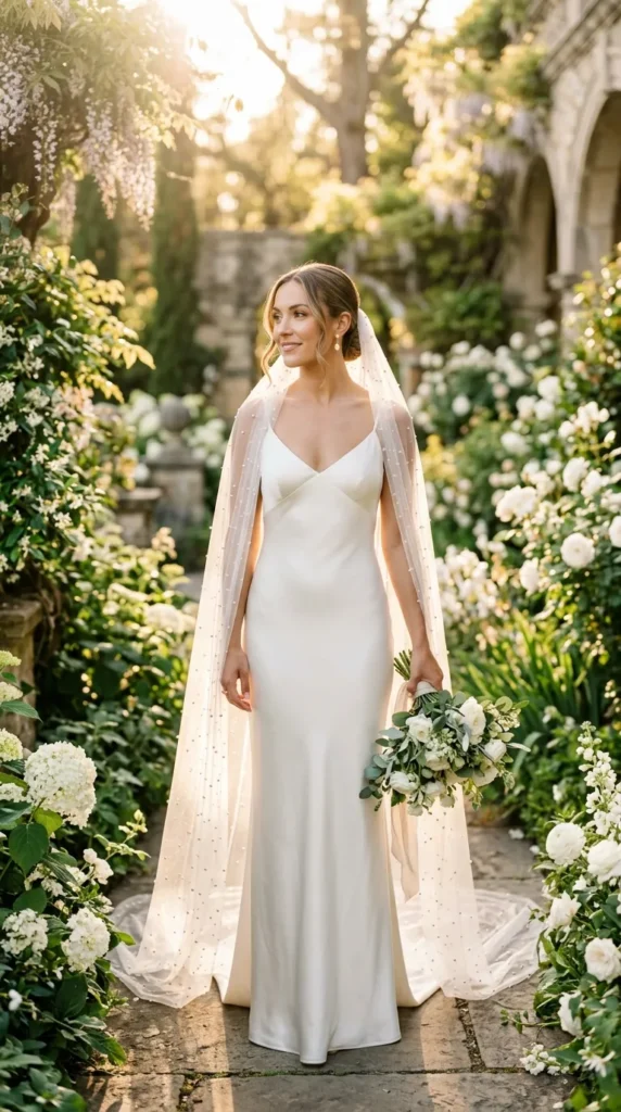 Pearl-Embellished Veil