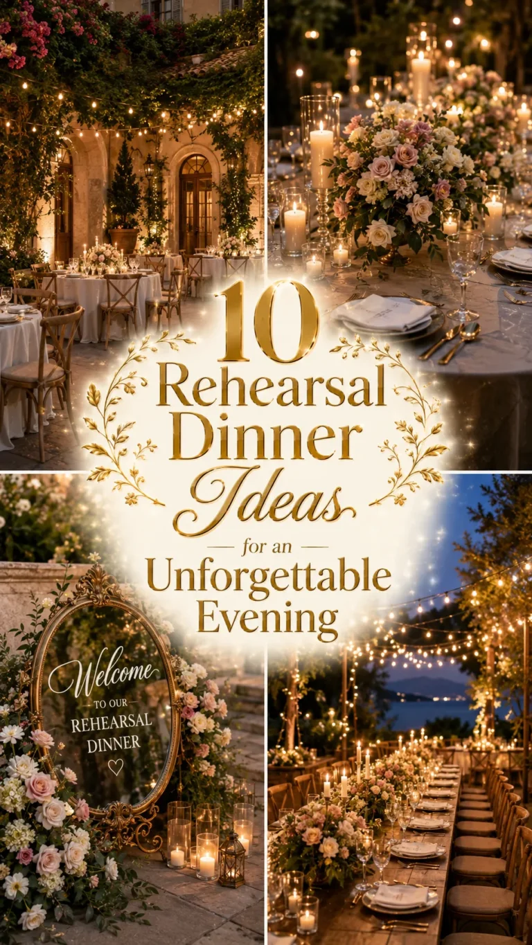 Rehearsal Dinner Ideas for an Unforgettable Evening
