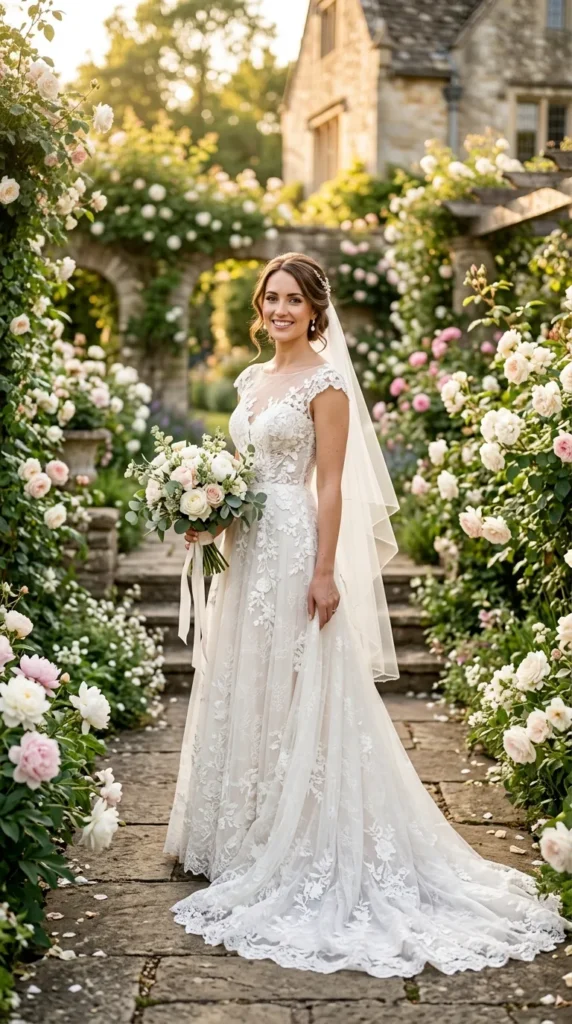 Romantic Floral Lace Dress