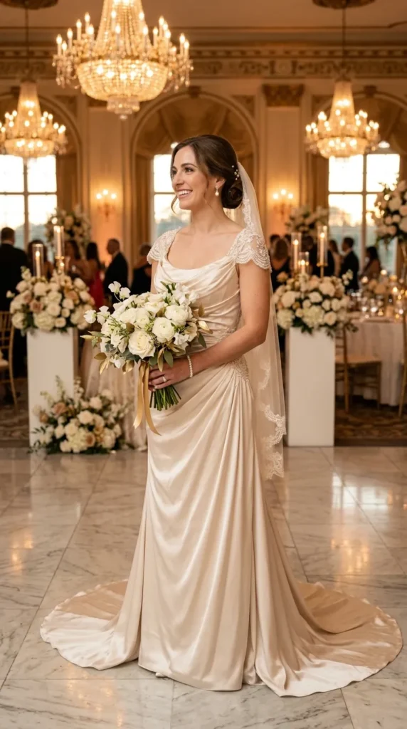 Soft Champagne-Toned Bridal Look