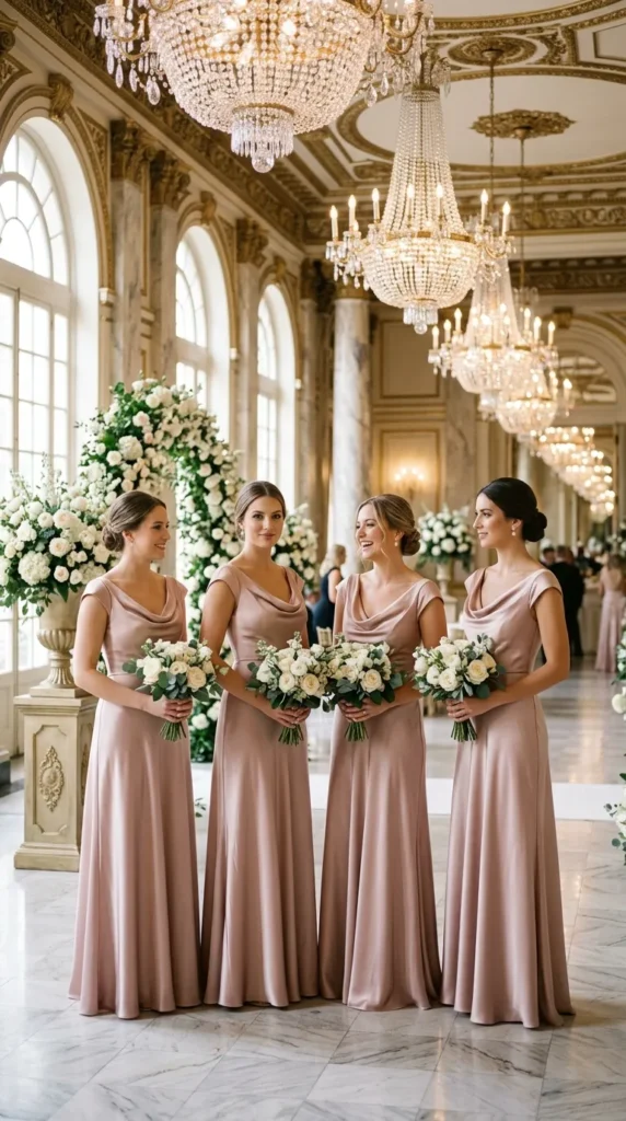 Soft Cowl Neck Gowns